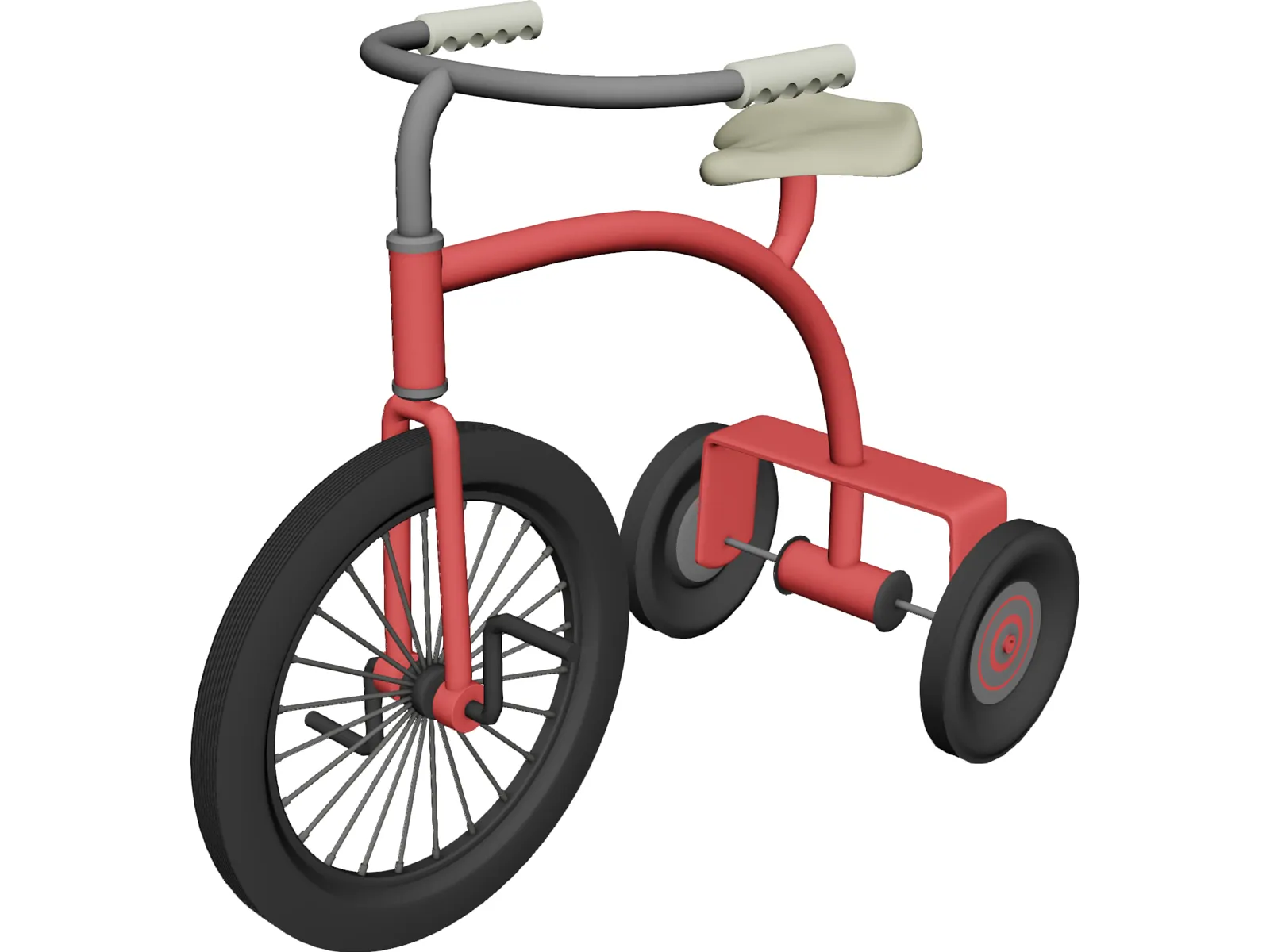 Tricycle 3D Model main preview