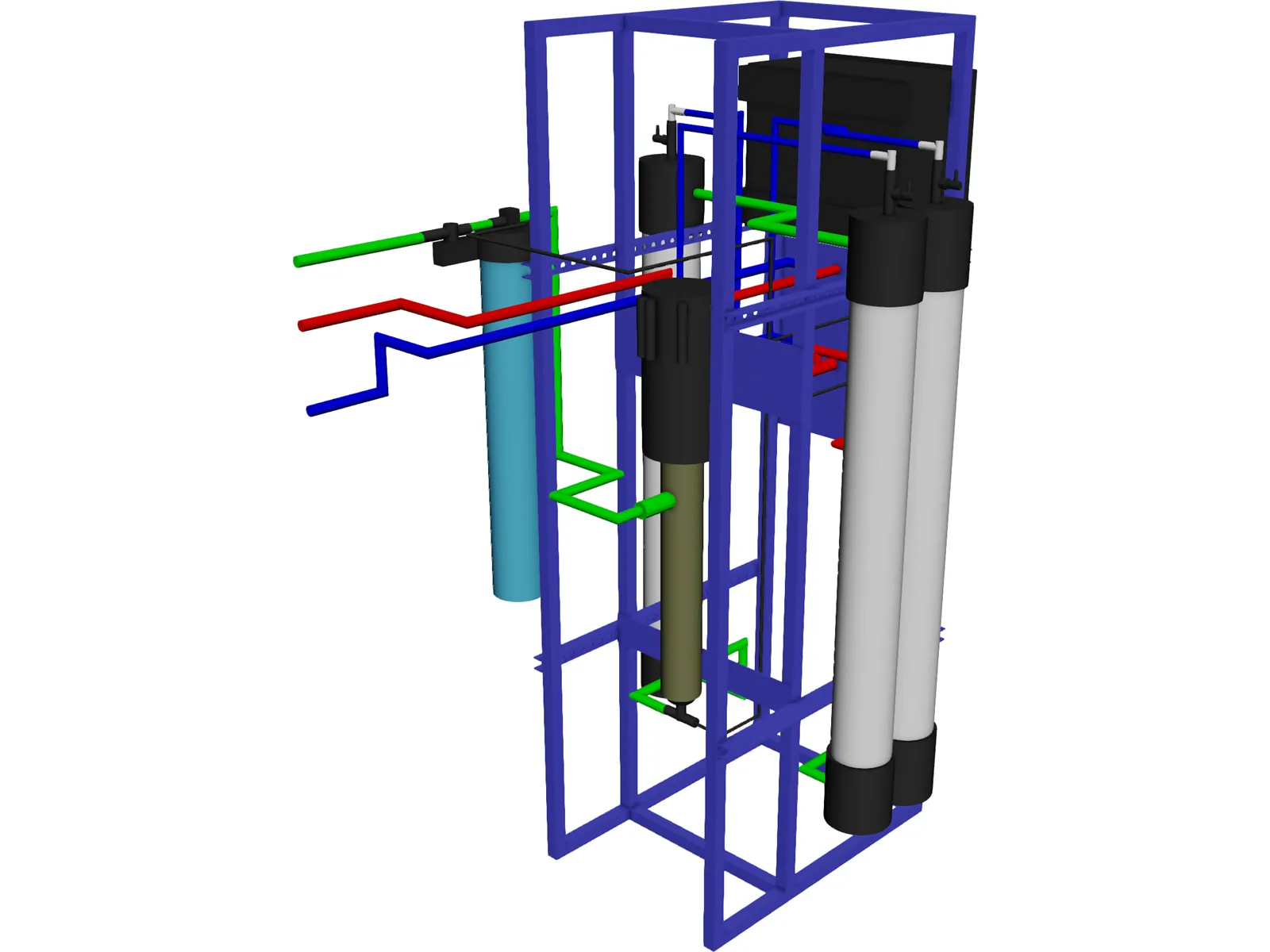 Reverse Osmosis Machine (FDA Approved) 3D Model main preview