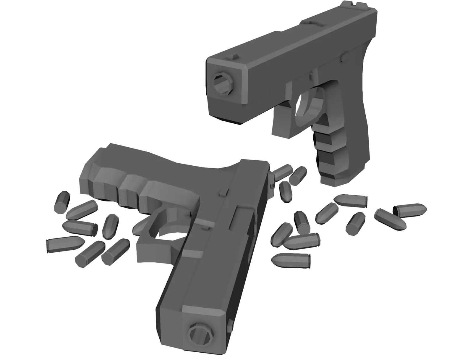 Glock 3D Model main preview
