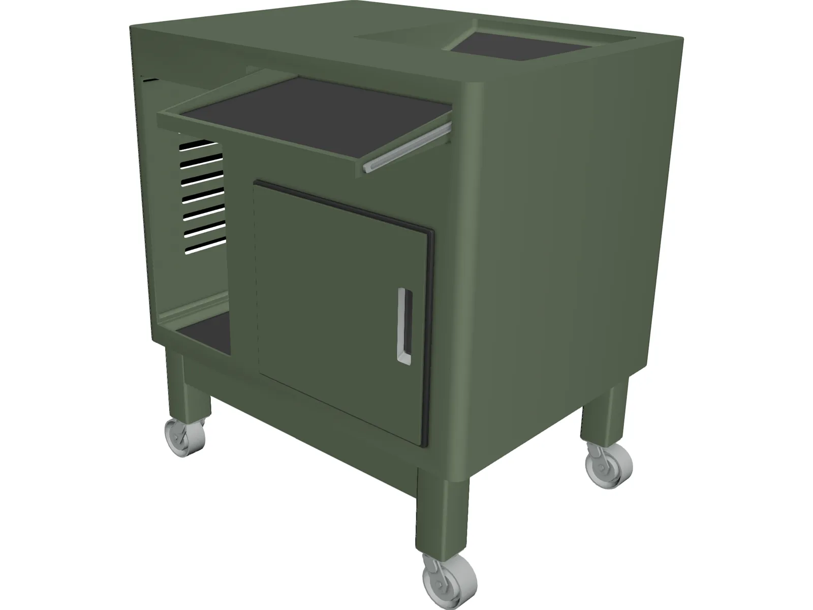 Cart 3D Model main preview