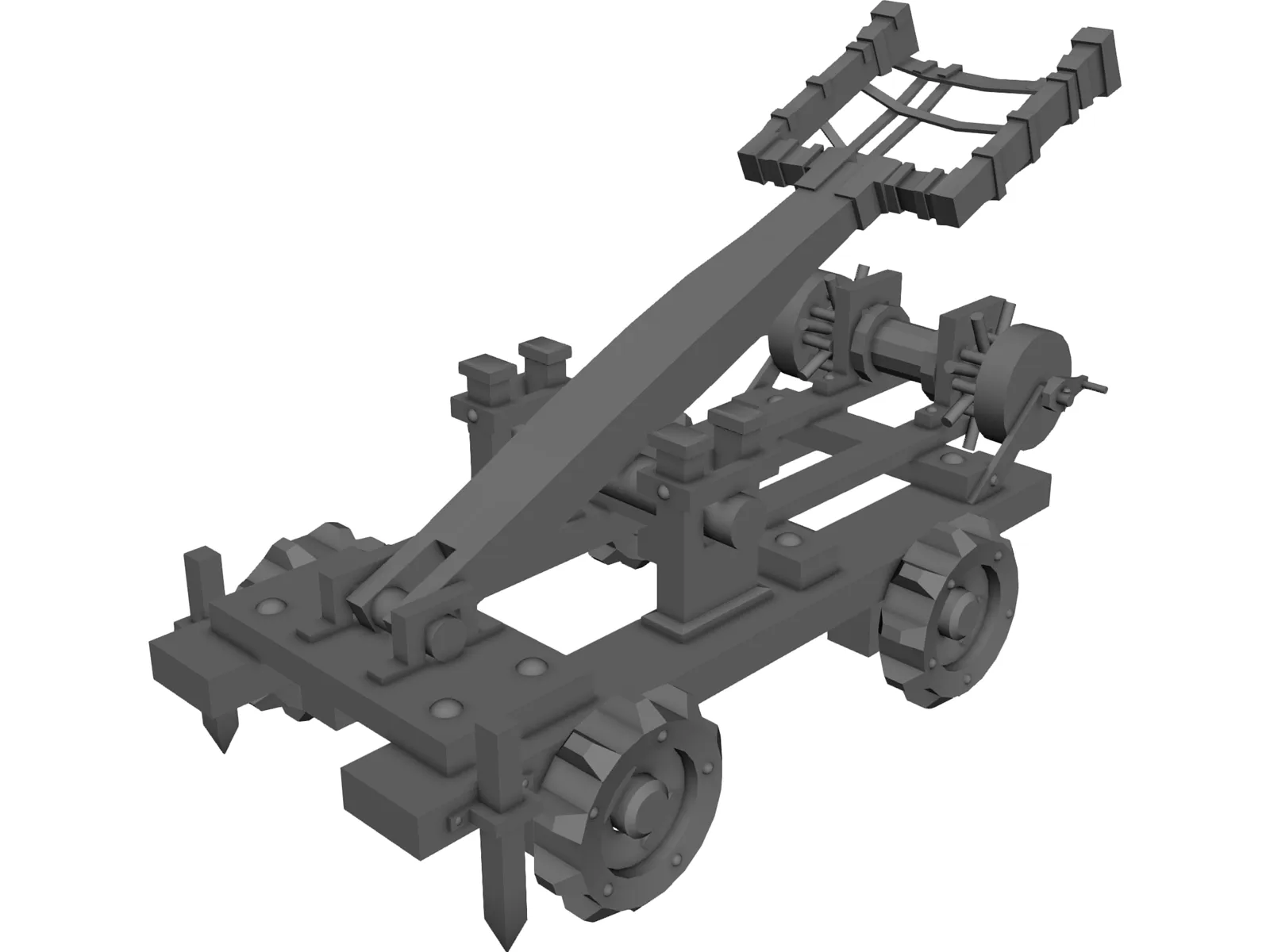 Catapult 3D Model main preview