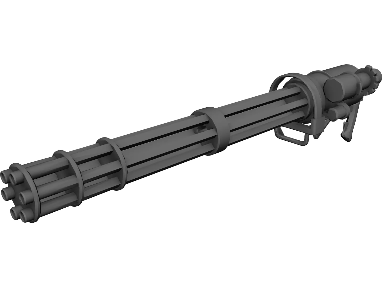 Mini Gun 3D Model main preview