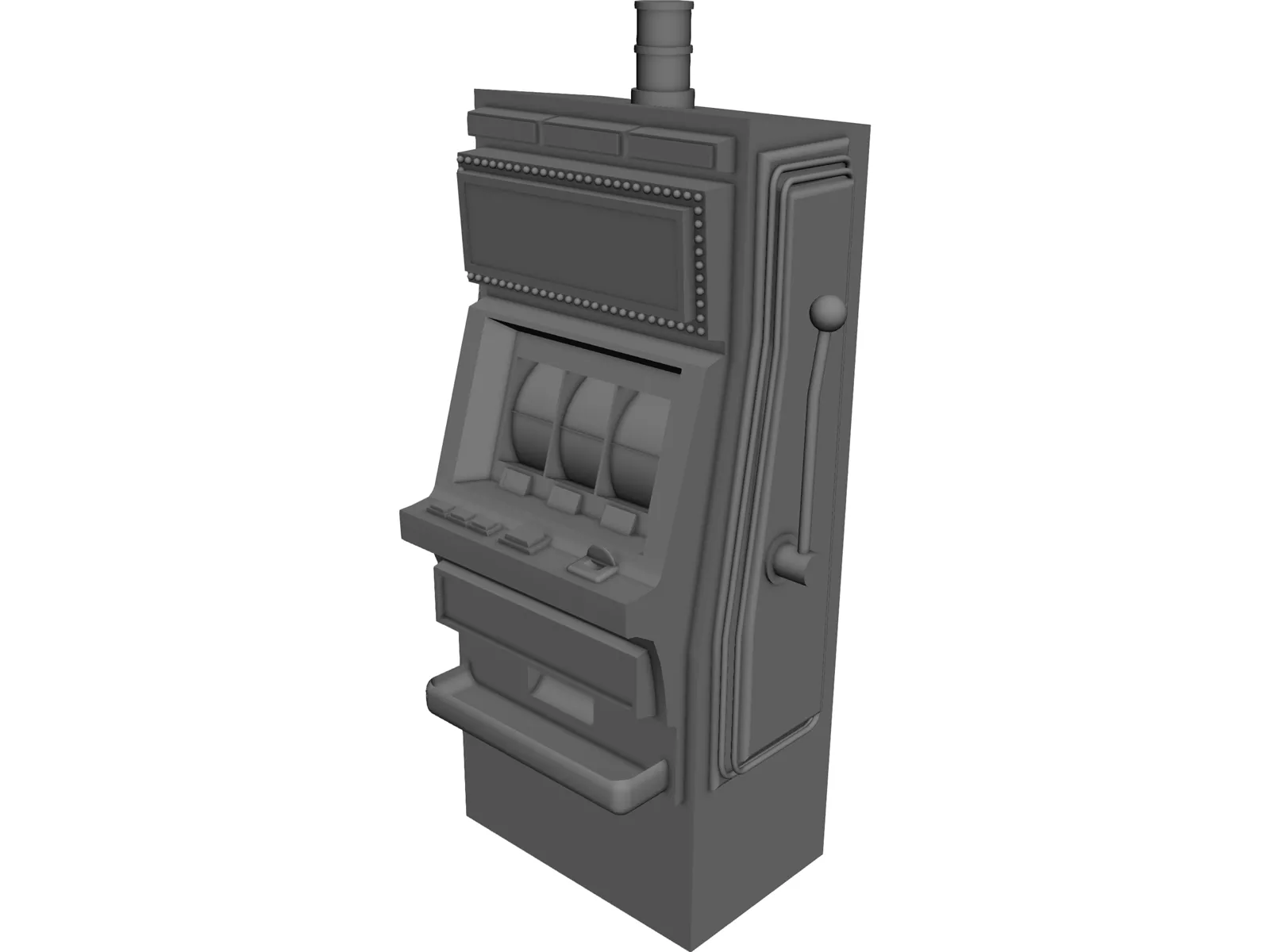 Slot Machine 3D Model main preview