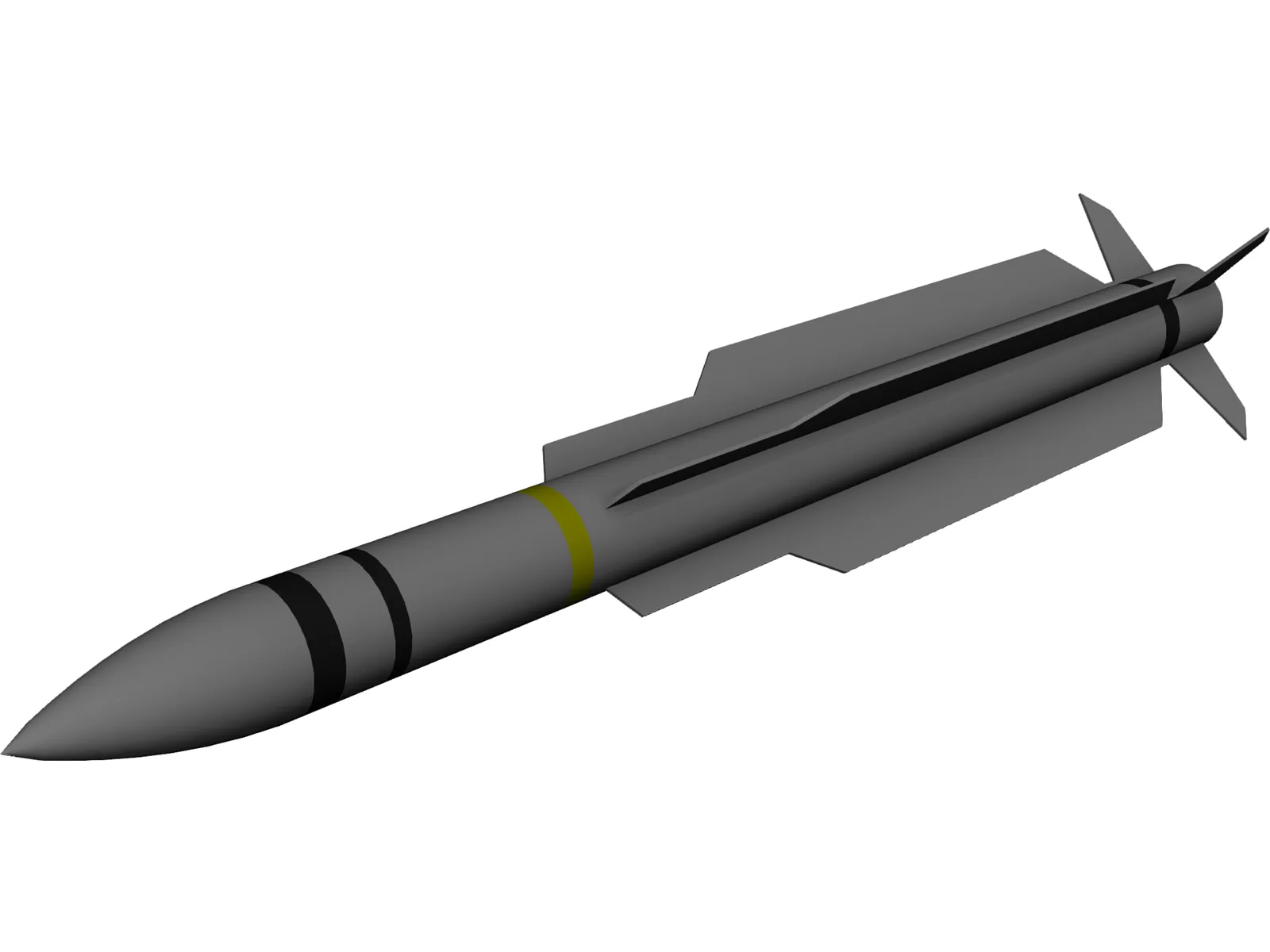 RIM-66 SM-2 Missile 3D Model main preview