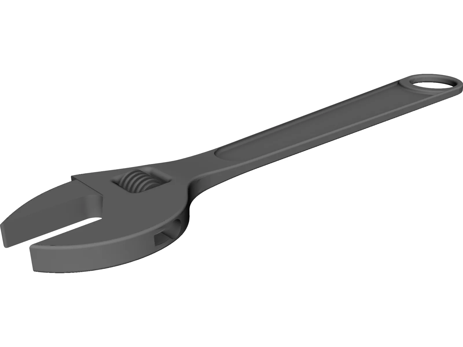 Steel Cast Wrench 3D Model main preview