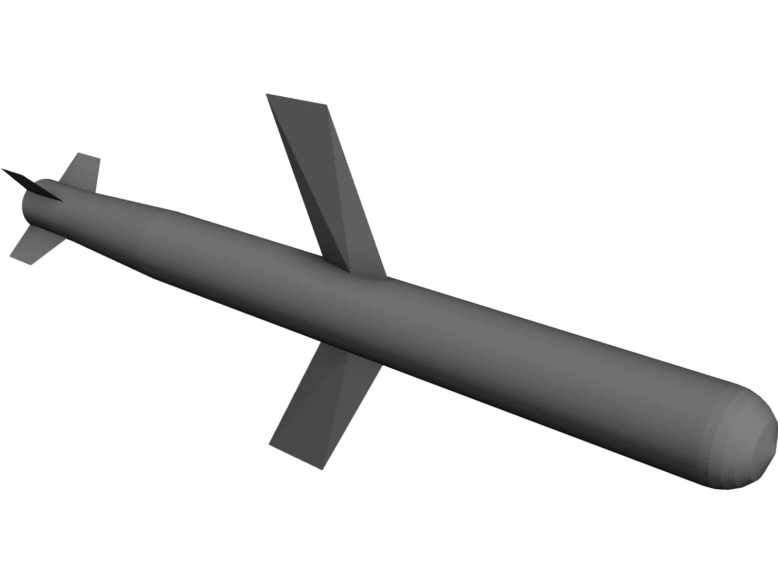 Generic Cruise Missile 3D Model main preview