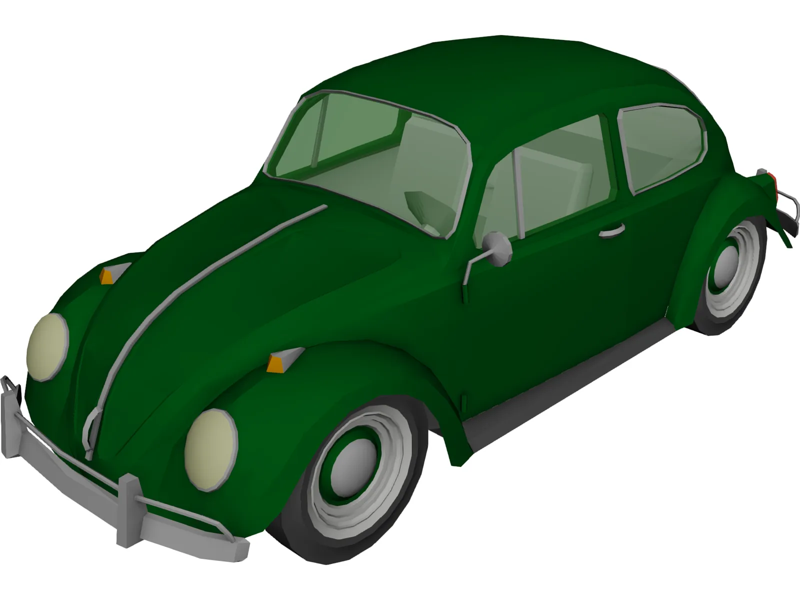 Volkswagen Beetle (1967) 3D Model main preview