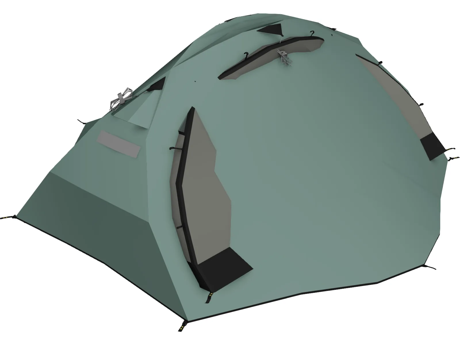 Tent (Small For Travelling And Outdoors) 3D Model main preview