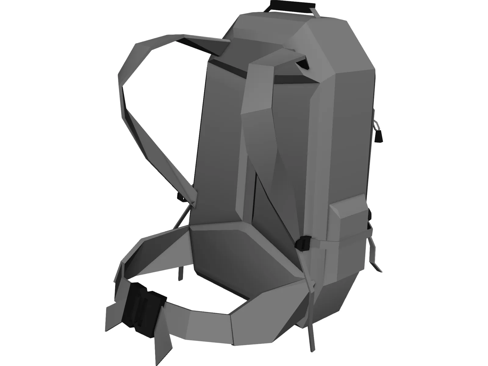Bag Slalom 40 (Medium Touristic For Tourists And Outdoors) 3D Model main preview