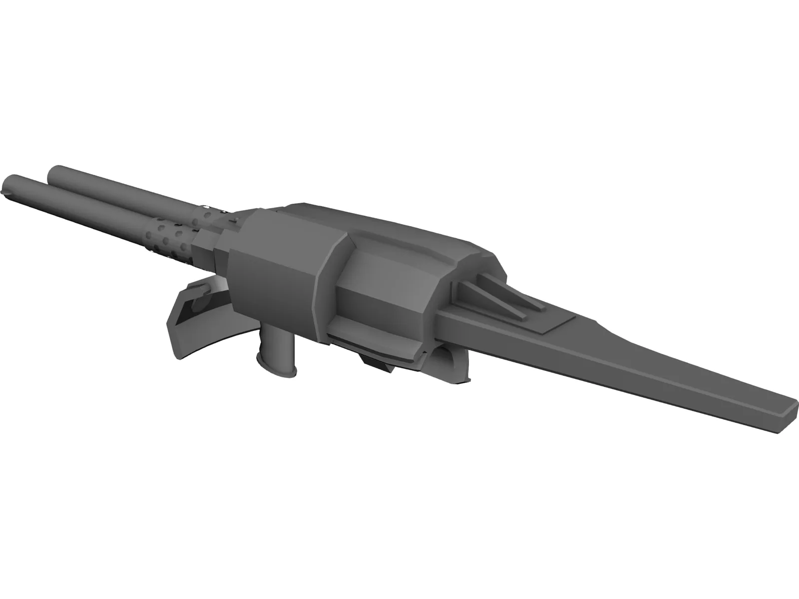 Botgun 3D Model main preview