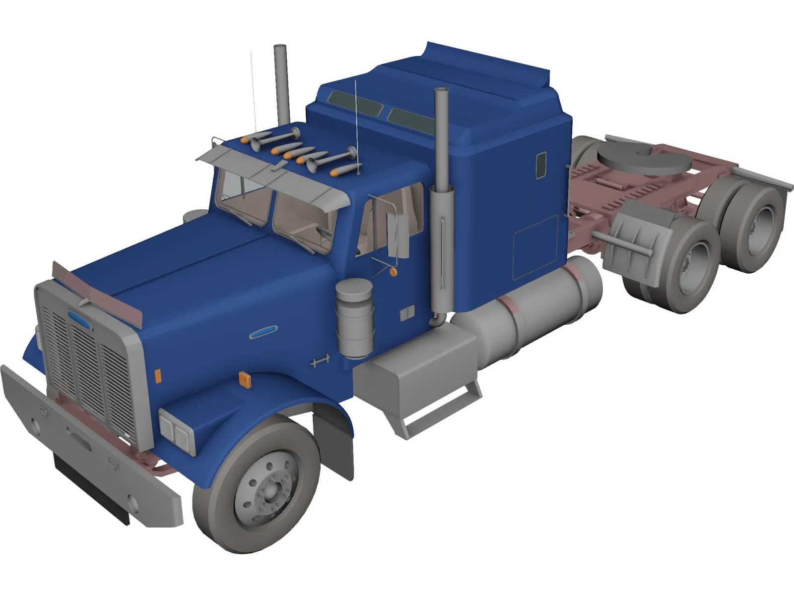 Freightliner Aerodyne 3D Model main preview