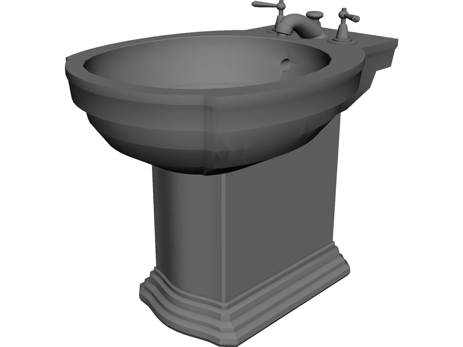 Bidet 3D Model main preview