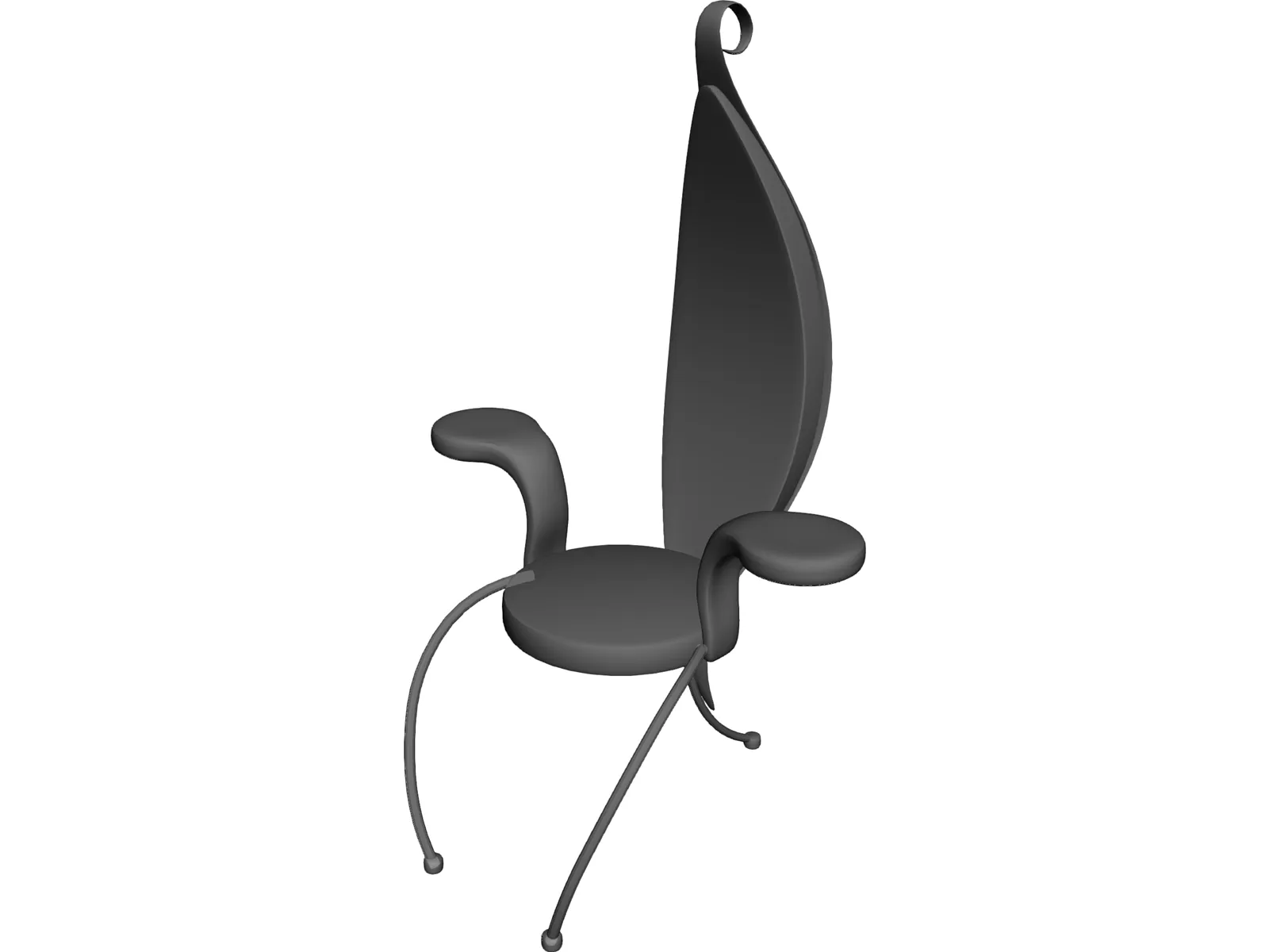 Chair Flamingo 3D Model main preview