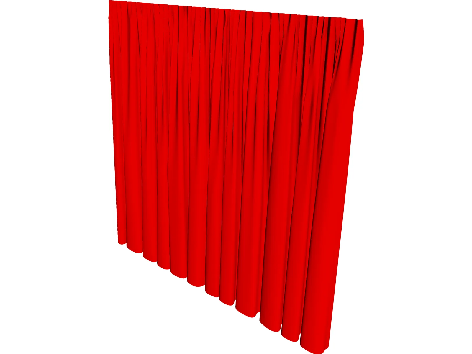 Curtains Melissa 3D Model main preview