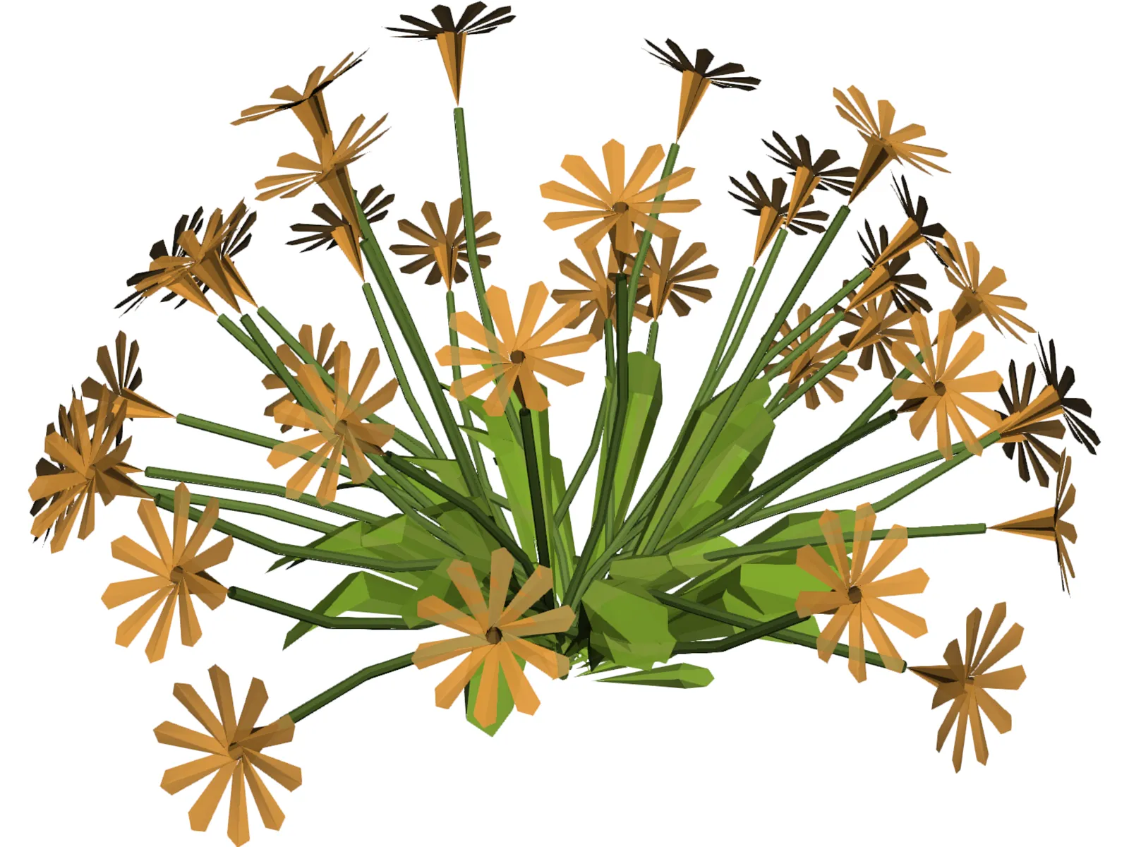 Flower Garden 3D Model main preview