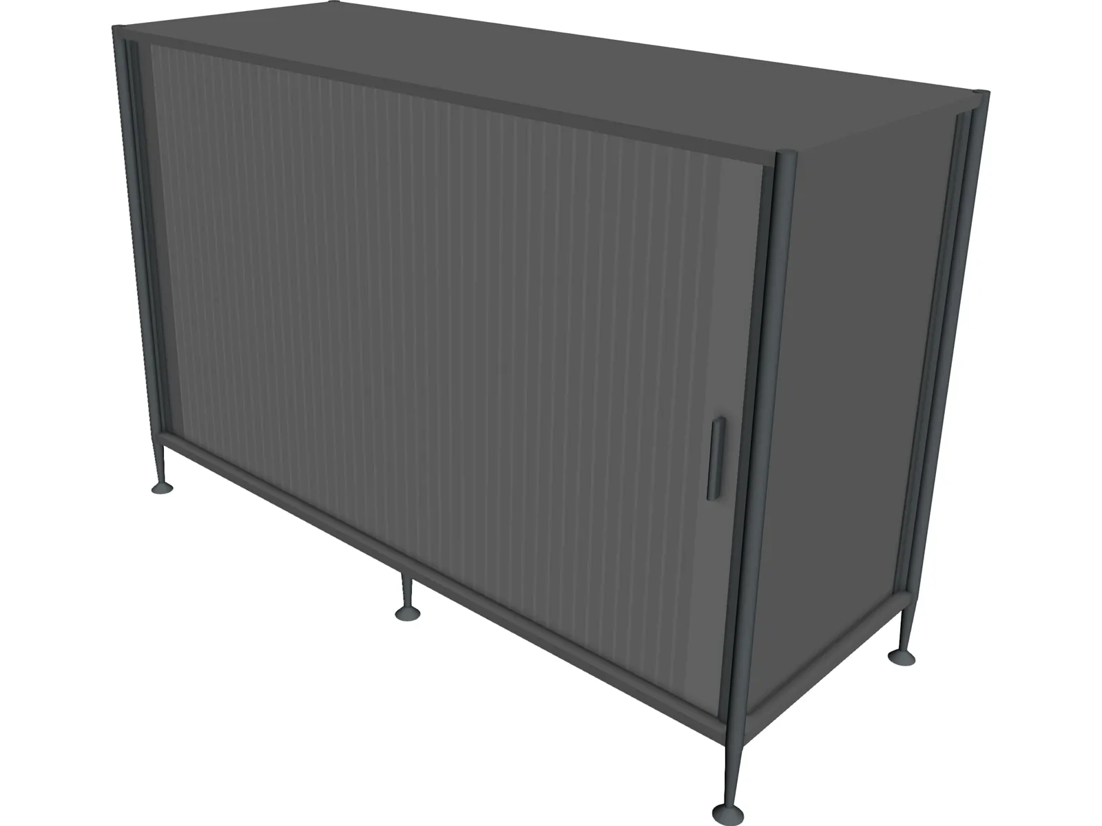 Horizontal Tambour 3D Model main preview