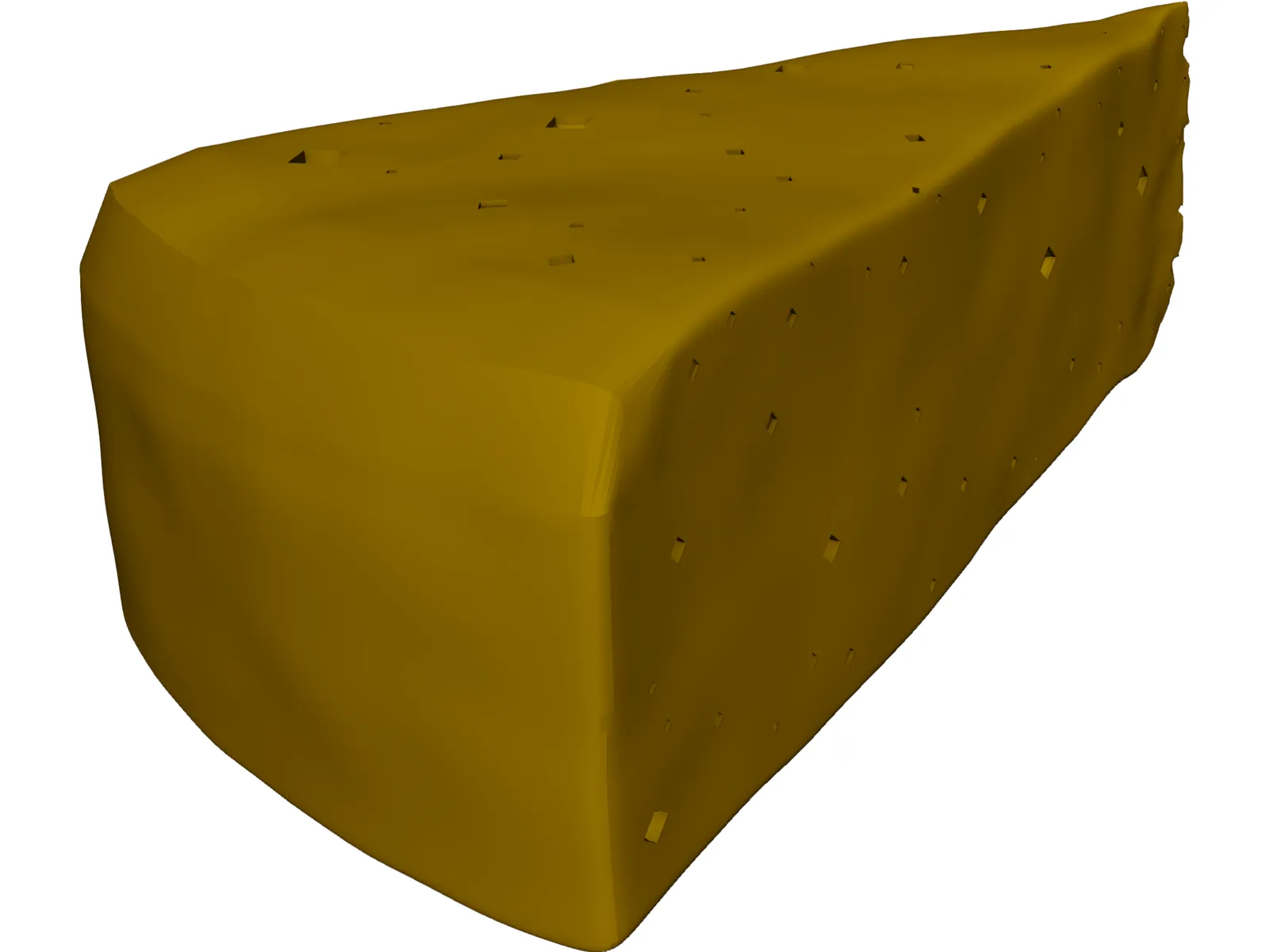 Cheese 3D Model main preview