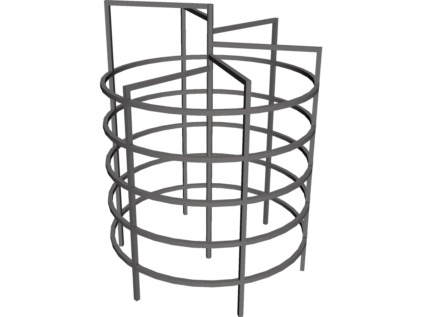 Circular Monkey Bars 3D Model main preview