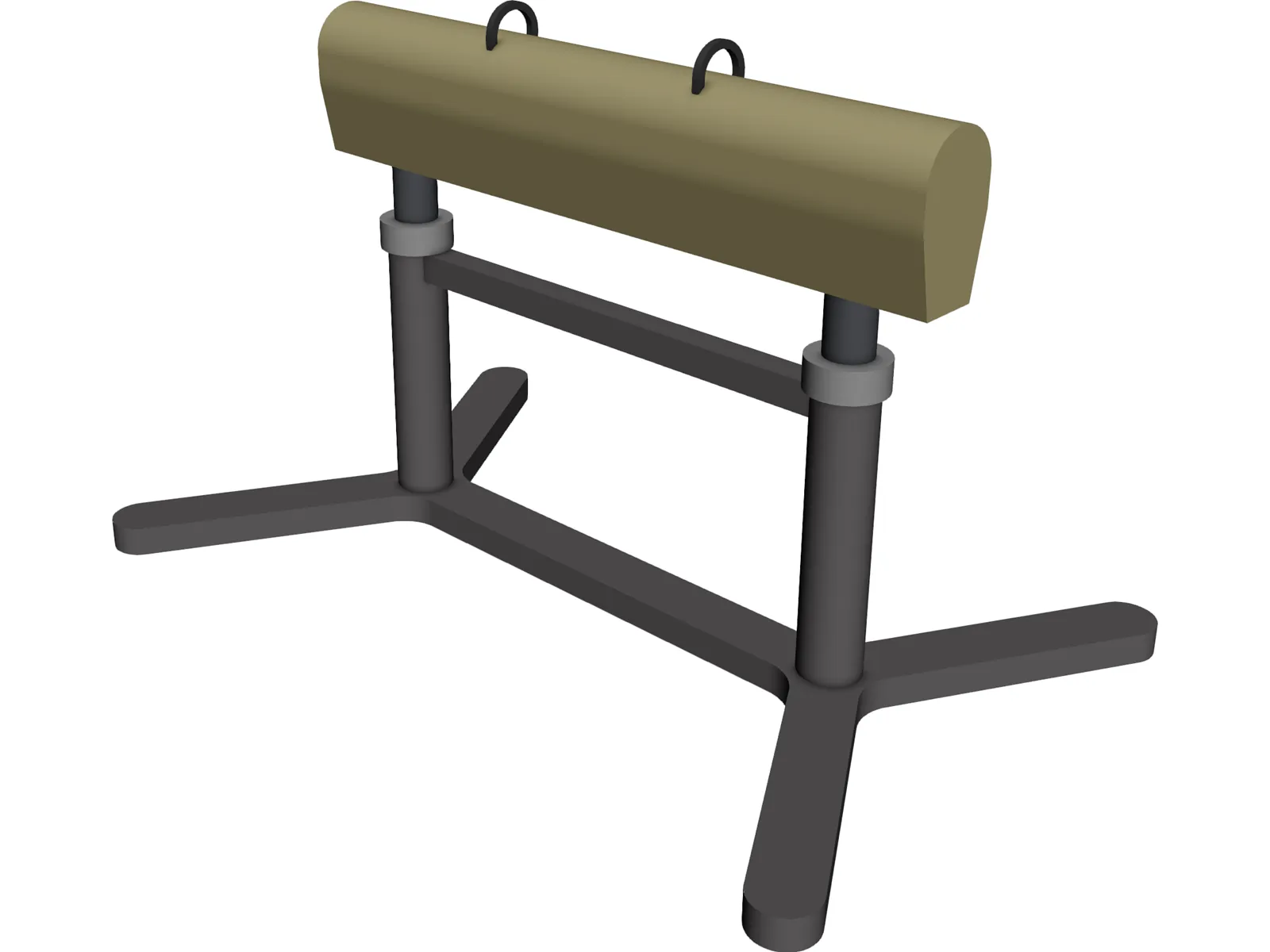 Gymnastics Horse 3D Model main preview