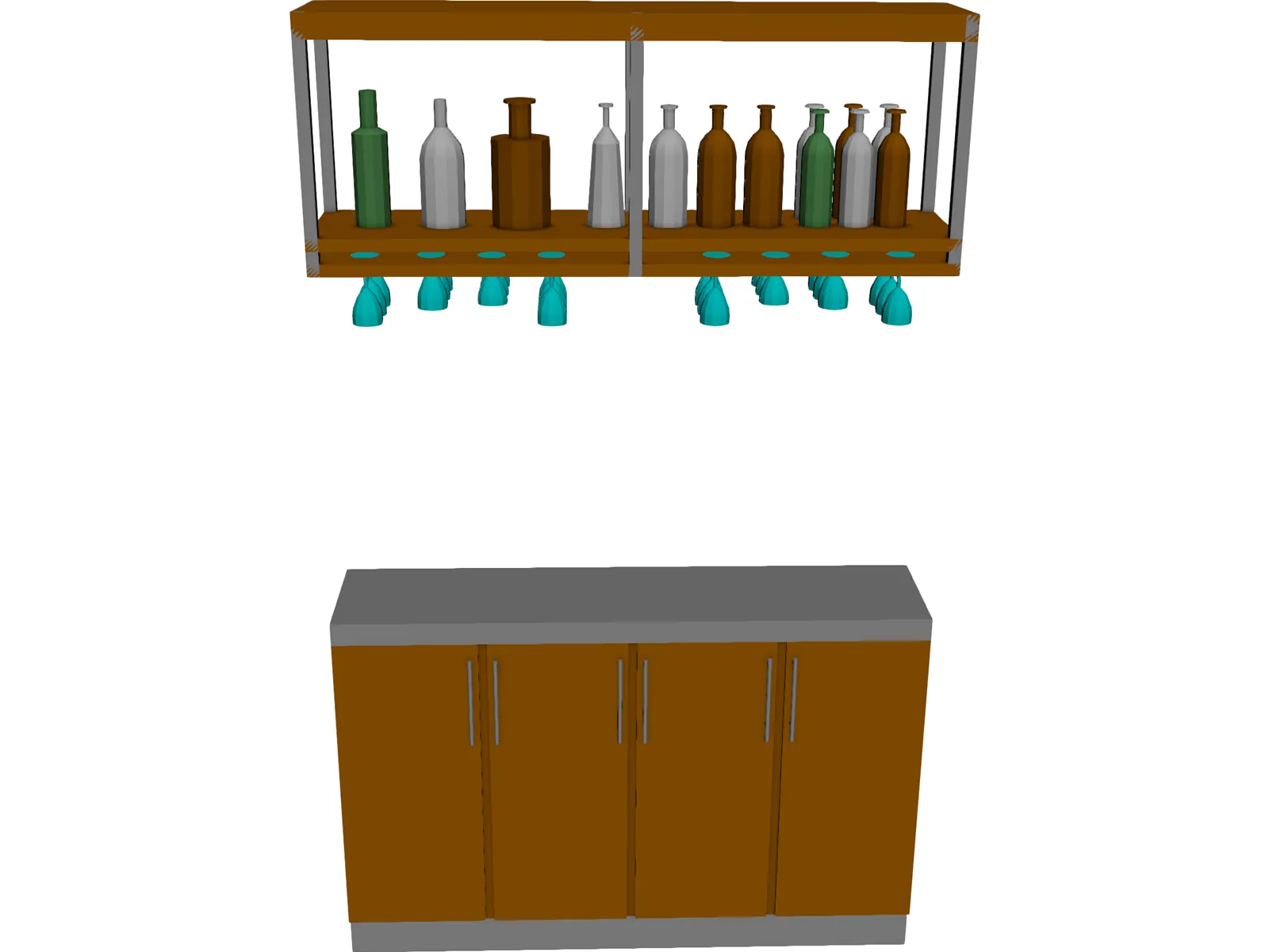 Bar 3D Model main preview