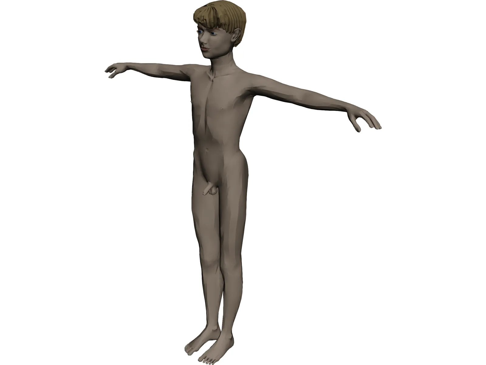 Boy 3D Model main preview