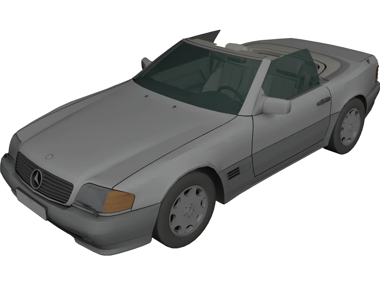 Mercedes-Benz SL 500 (1999) 3D Model main preview