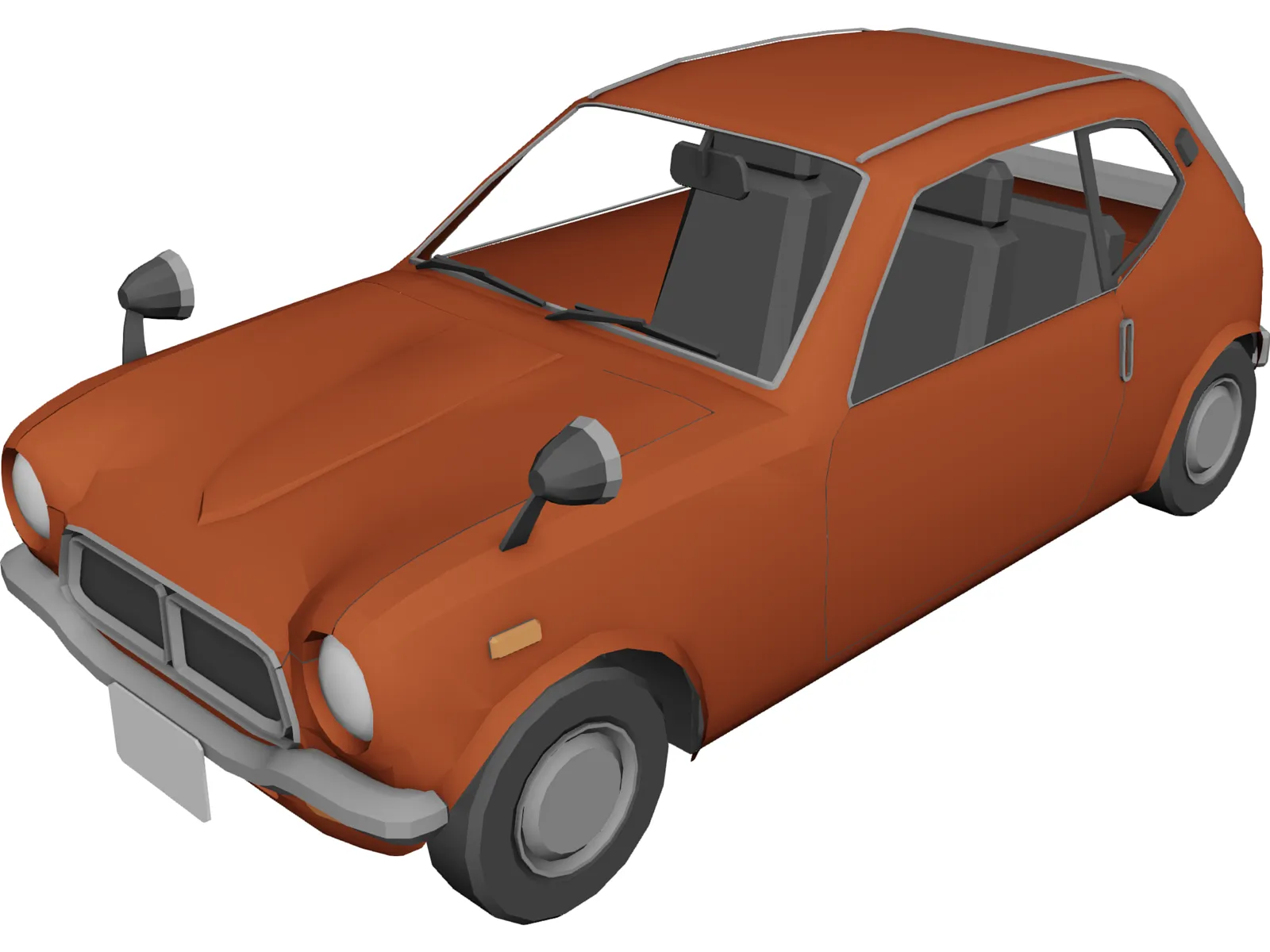 Honda N360 (1967) 3D Model main preview