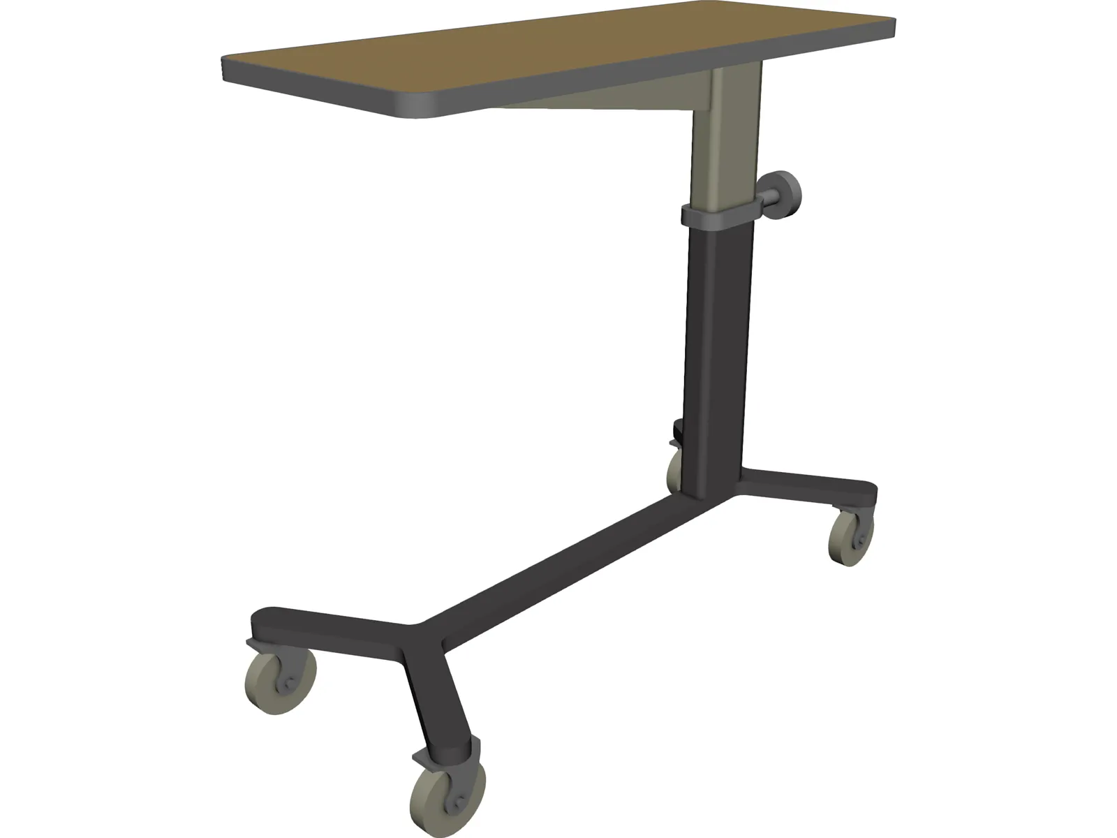 Hospital Table 3D Model main preview
