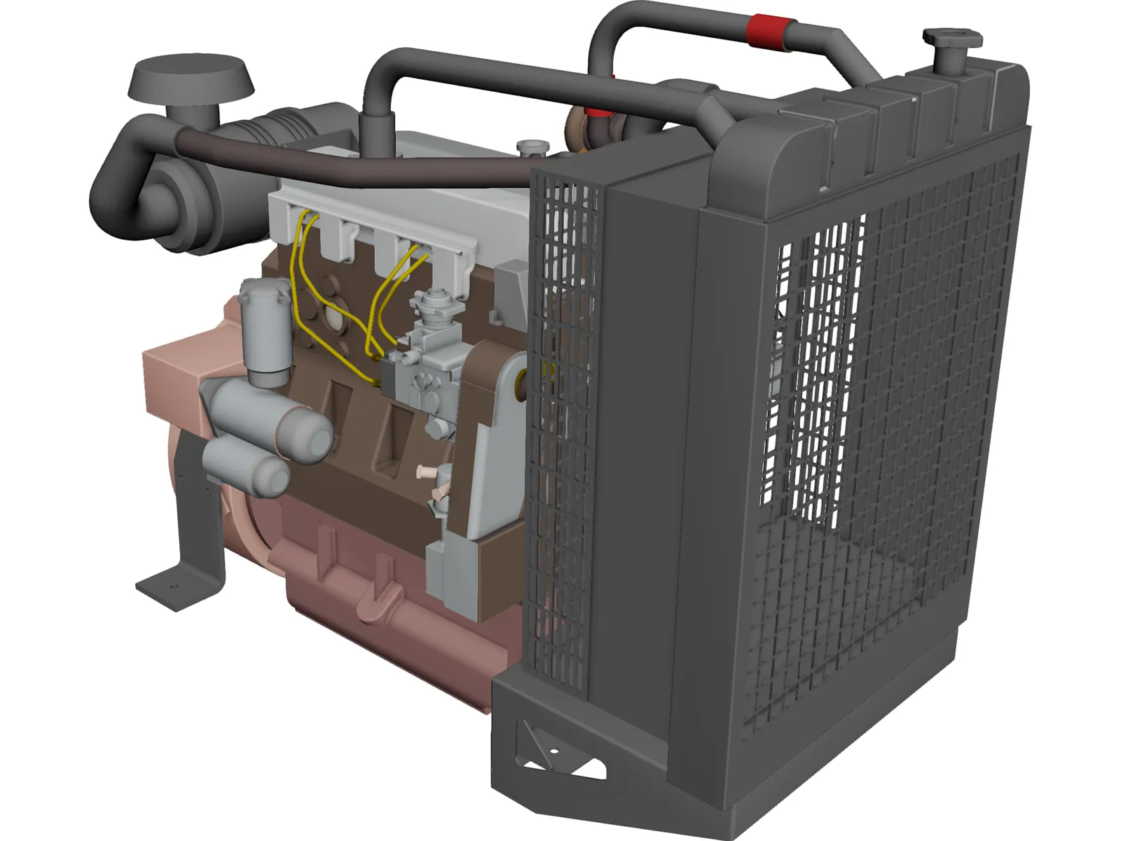 Diesel Generator 3D Model main preview