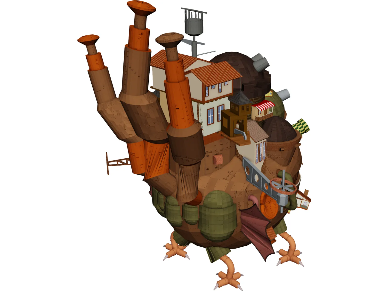 Howl Moving Castle 3D Model main preview