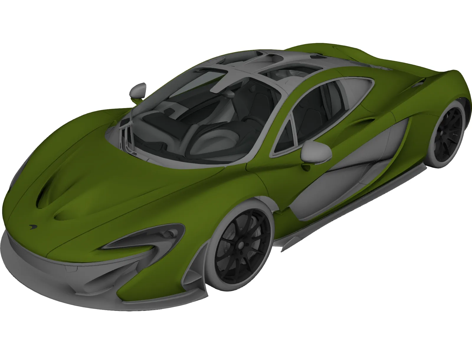 McLaren P1 3D Model main preview