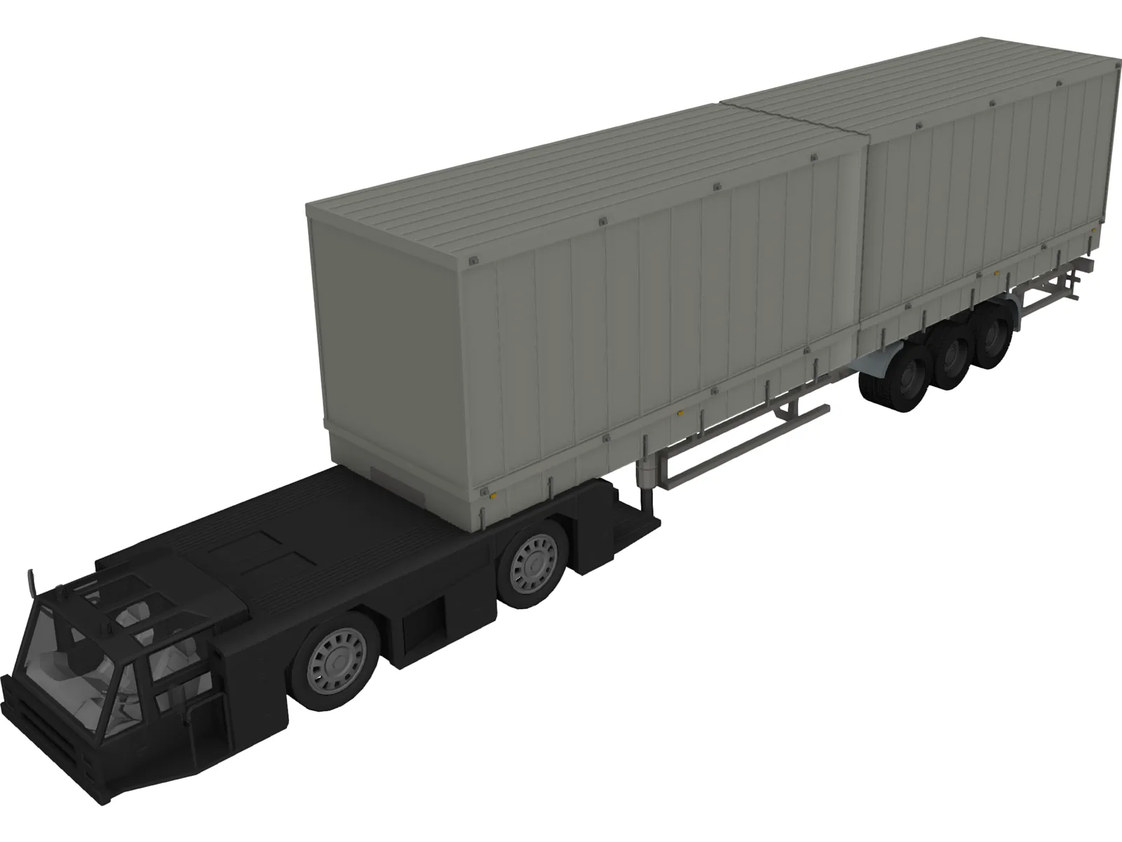 Airplane Truck 3D Model main preview