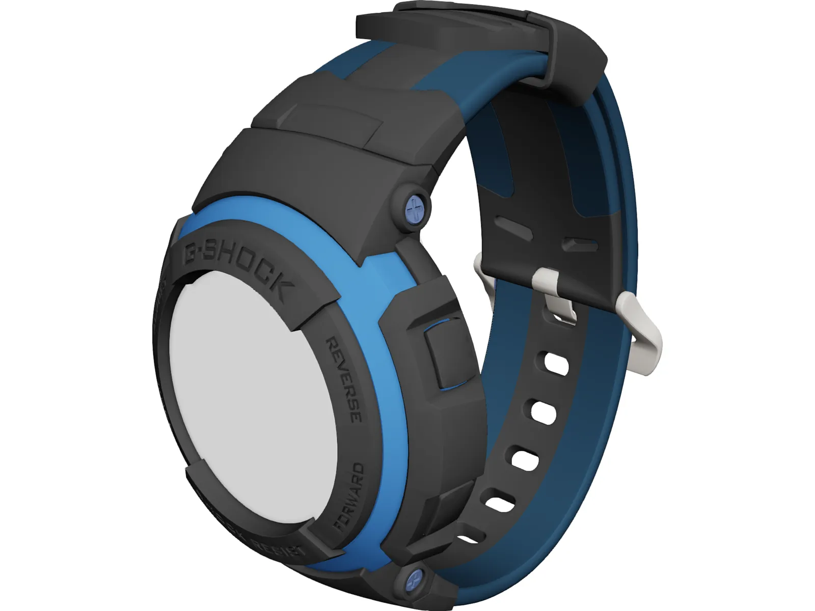 Casio G-Shock Watch 3D Model main preview
