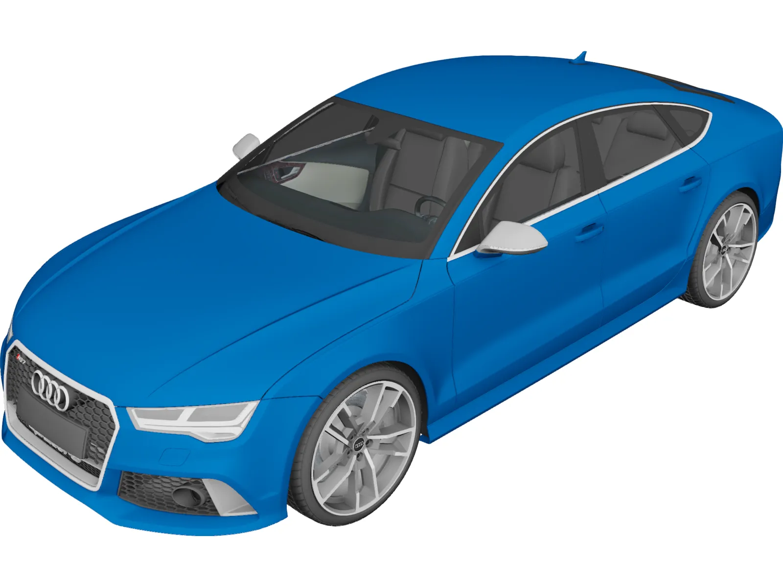 Audi RS7 Sportback (2016) 3D Model main preview