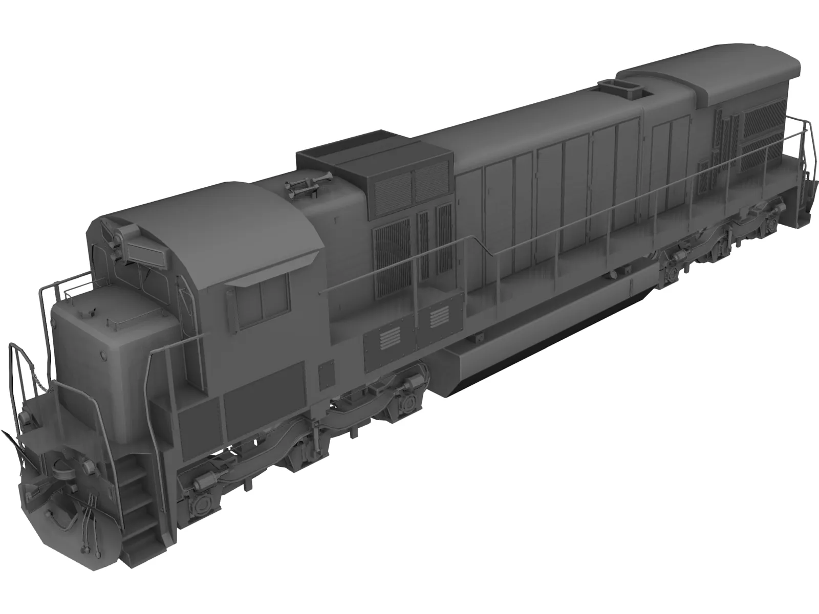 GE C36-7 3D Model main preview