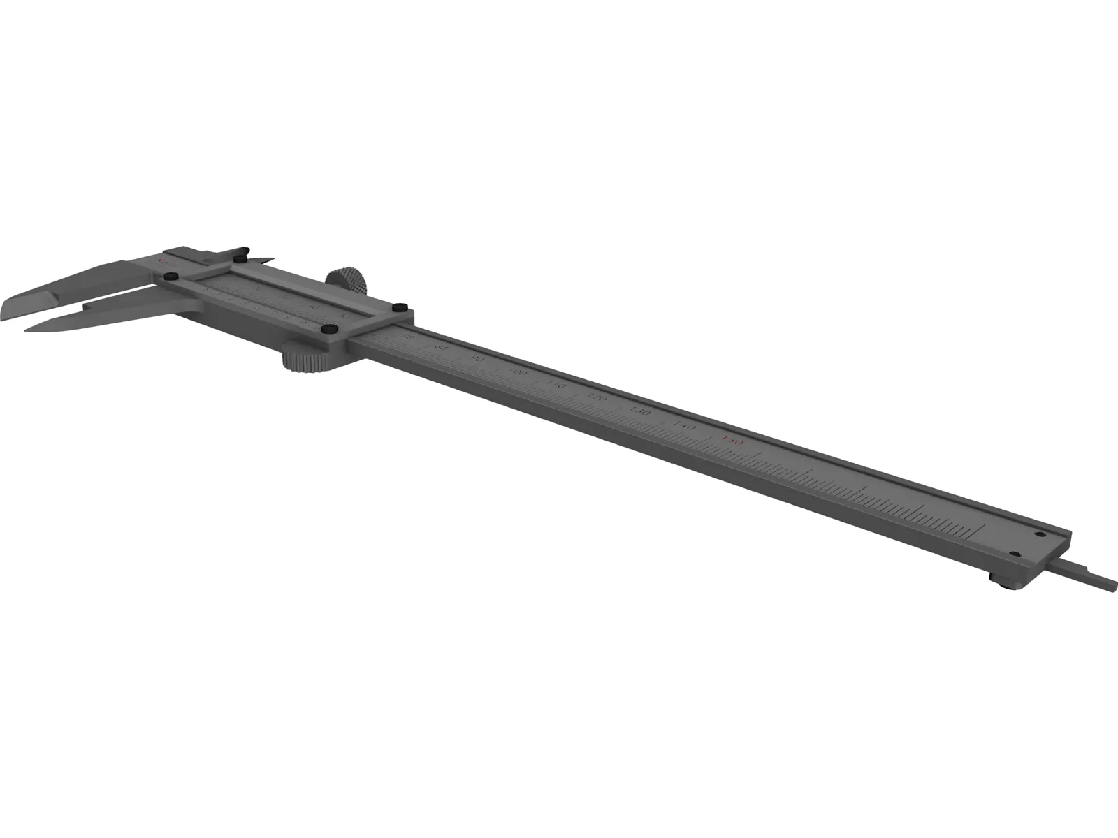 Vernier Caliper 3D Model main preview