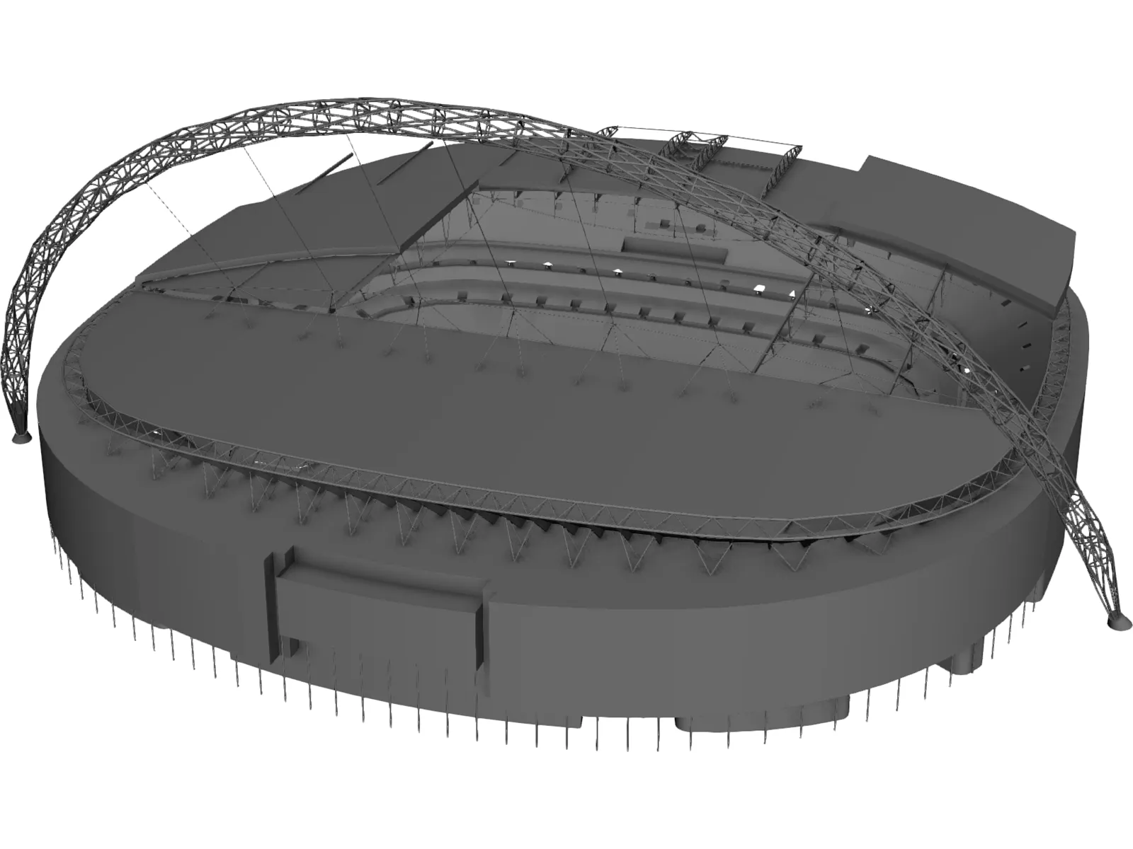 Wembley Stadium 3D Model main preview
