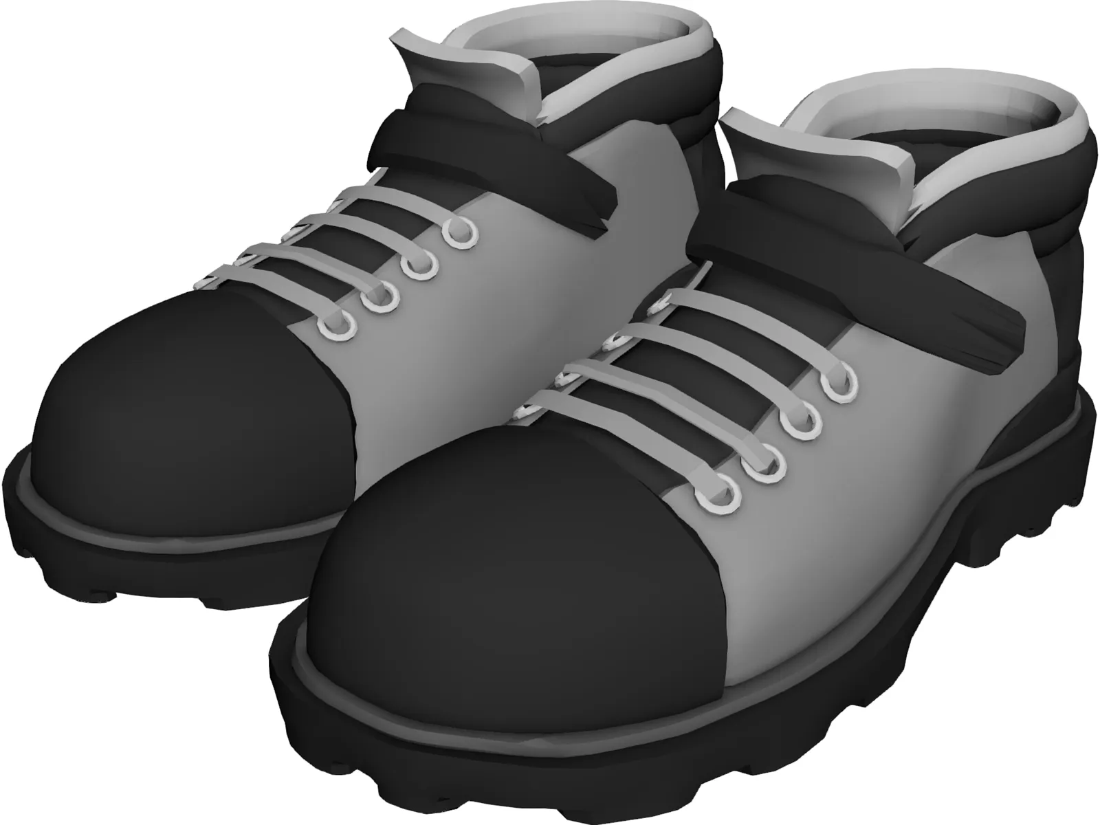 Outdoor Trekking Shoes 3D Model main preview