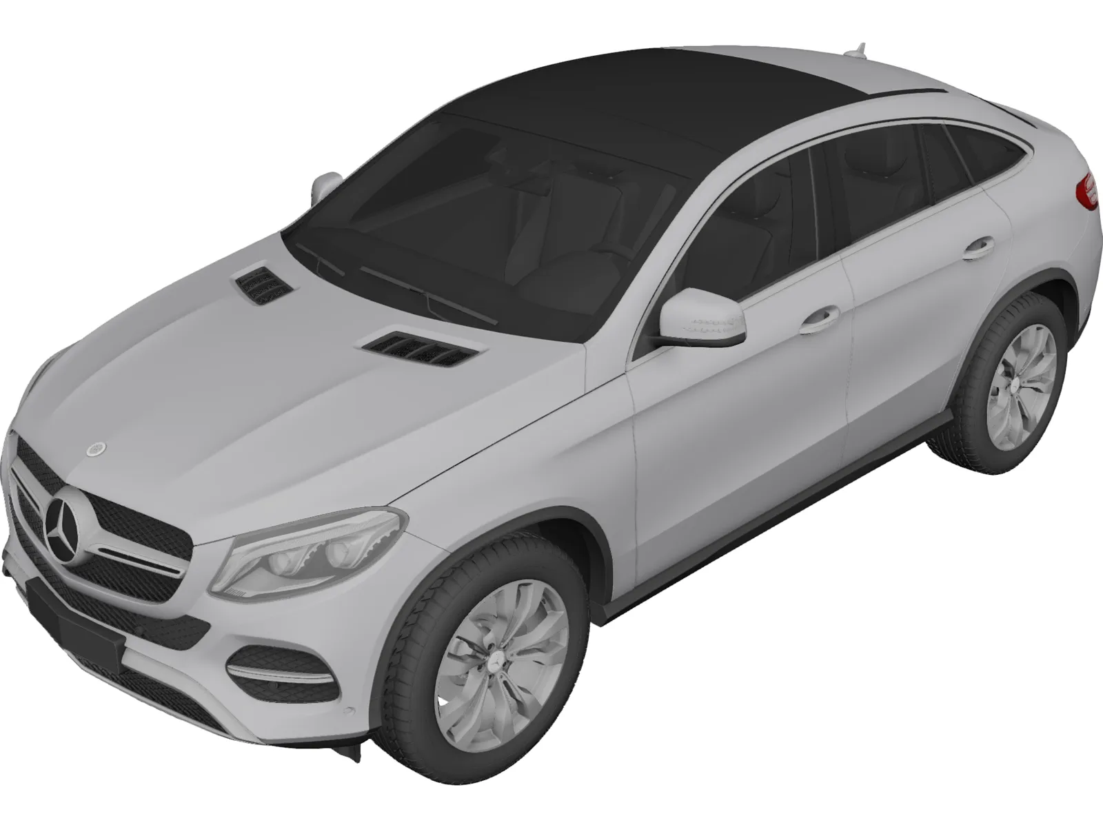 Mercedes-Benz GLE Coupe (2016) 3D Model main preview