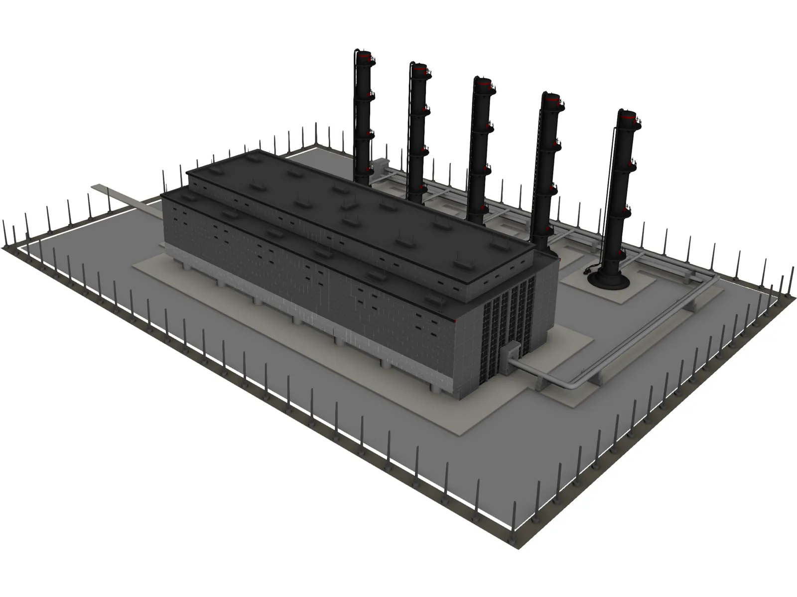 Factory 3D Model main preview