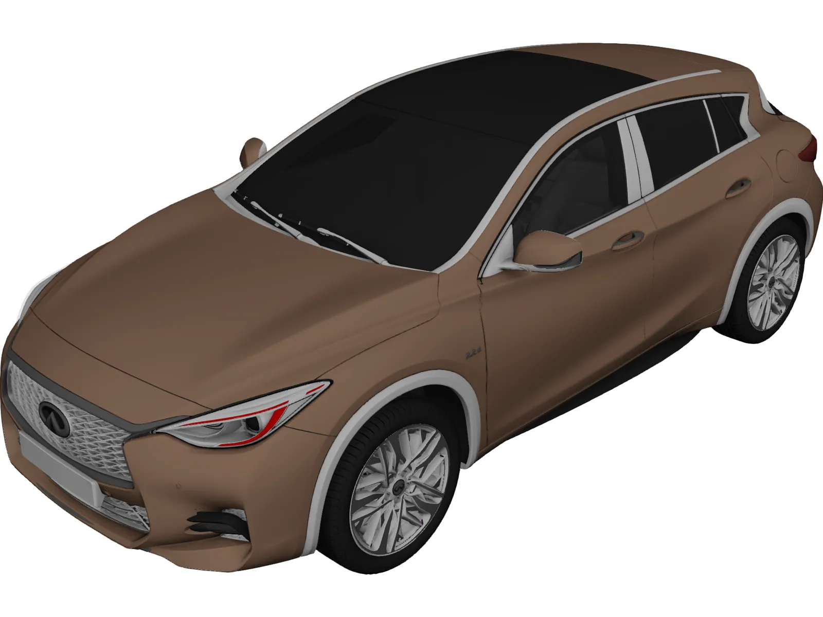 Infiniti Q30S 2.2d AWD (2015) 3D Model main preview