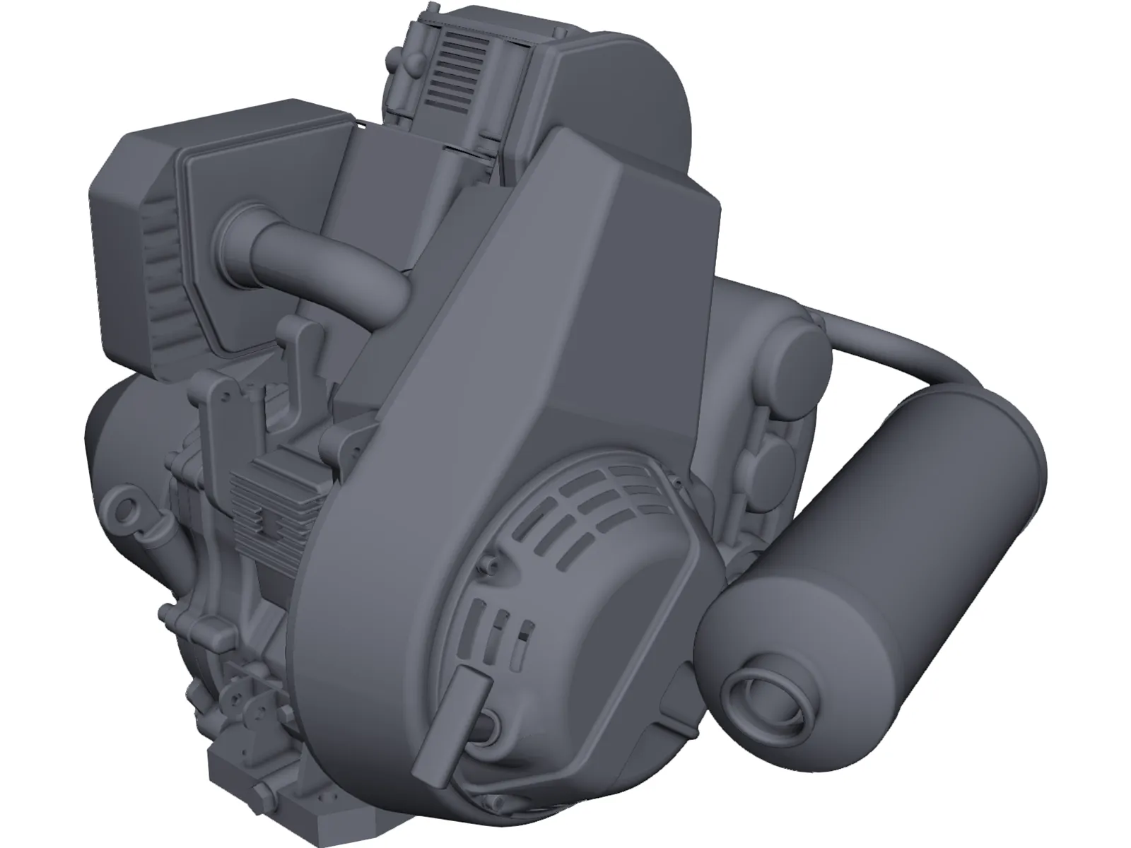 Lombardini LGA 340 Engine 3D Model main preview