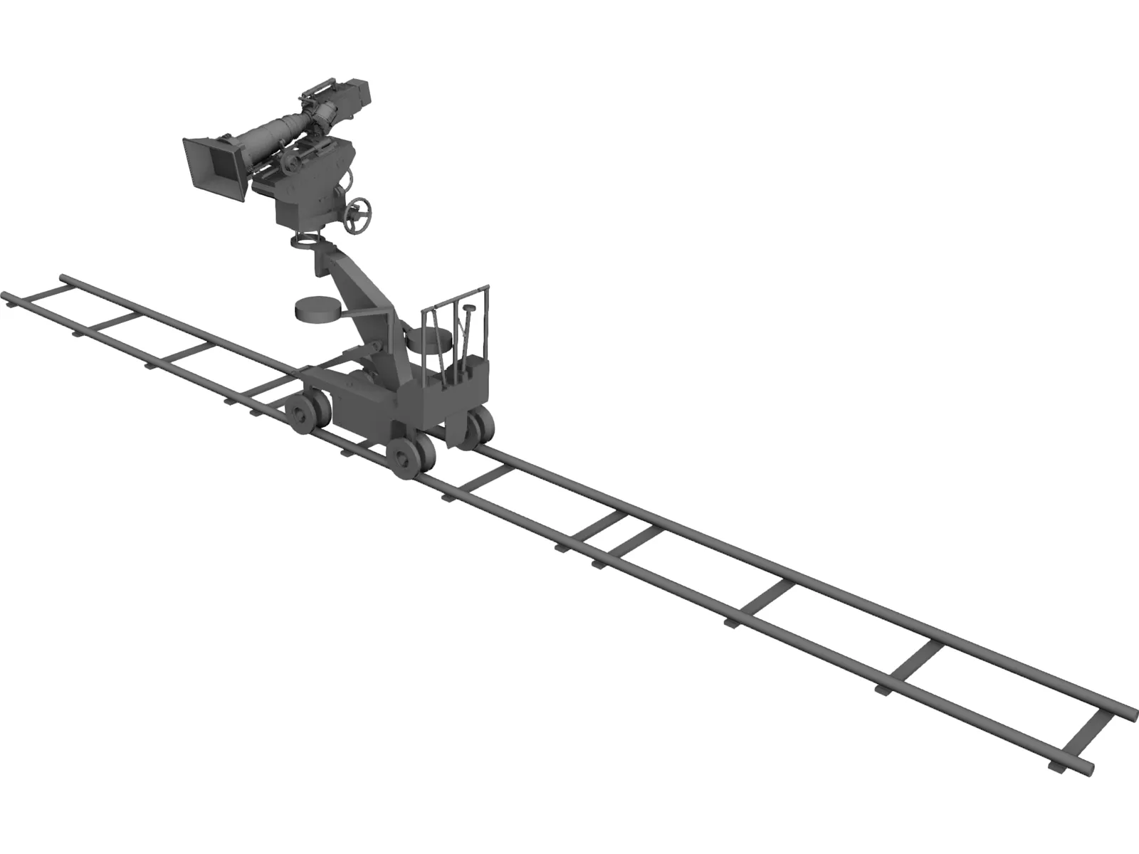 Camera on Dolly 3D Model main preview