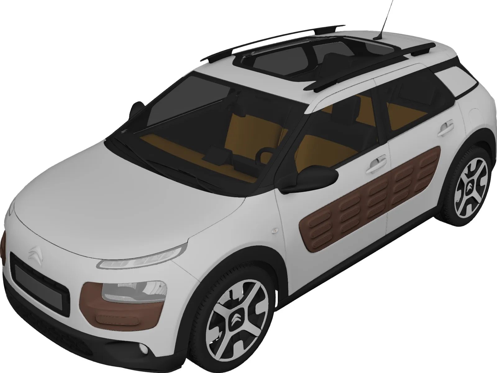 Citroen C4 Cactus (2015) 3D Model main preview