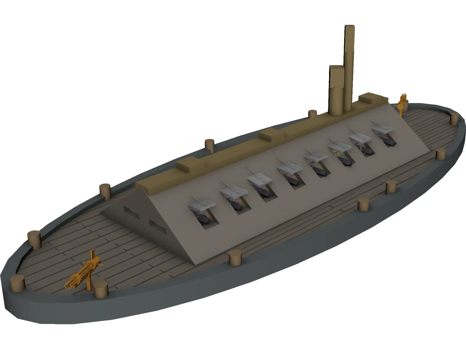 Ironclad 3D Model main preview