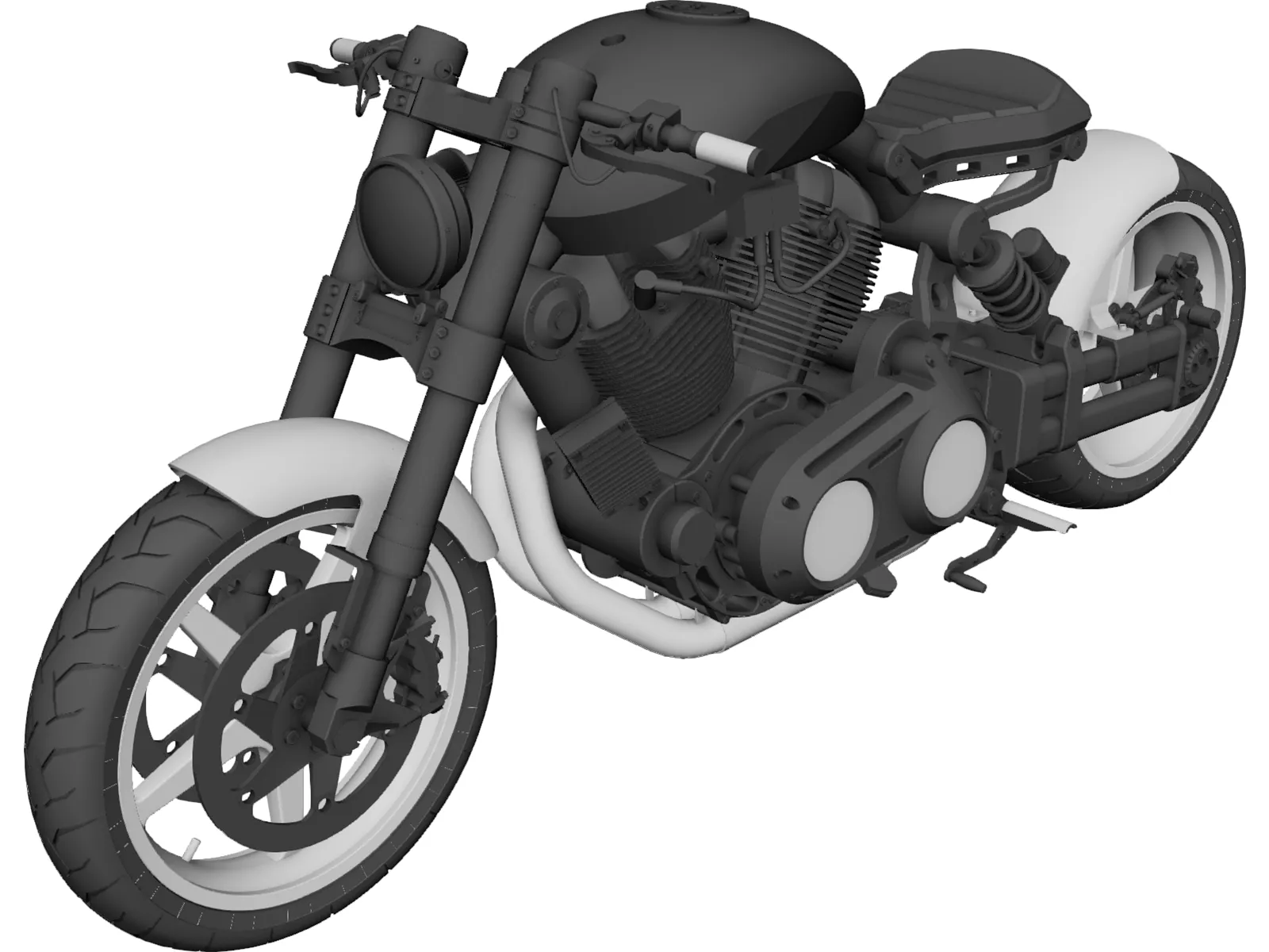 Confederate P120 Fighter Combat 3D Model main preview