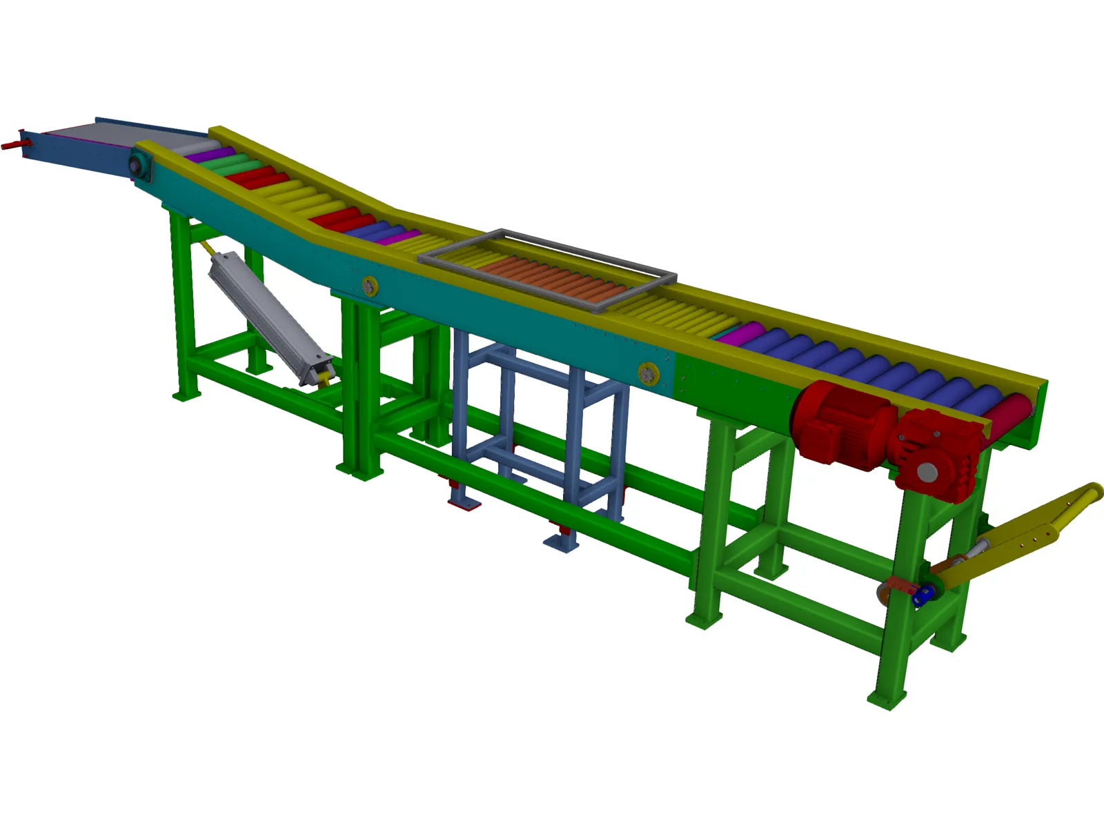 Shrink Conveyor 3D Model main preview