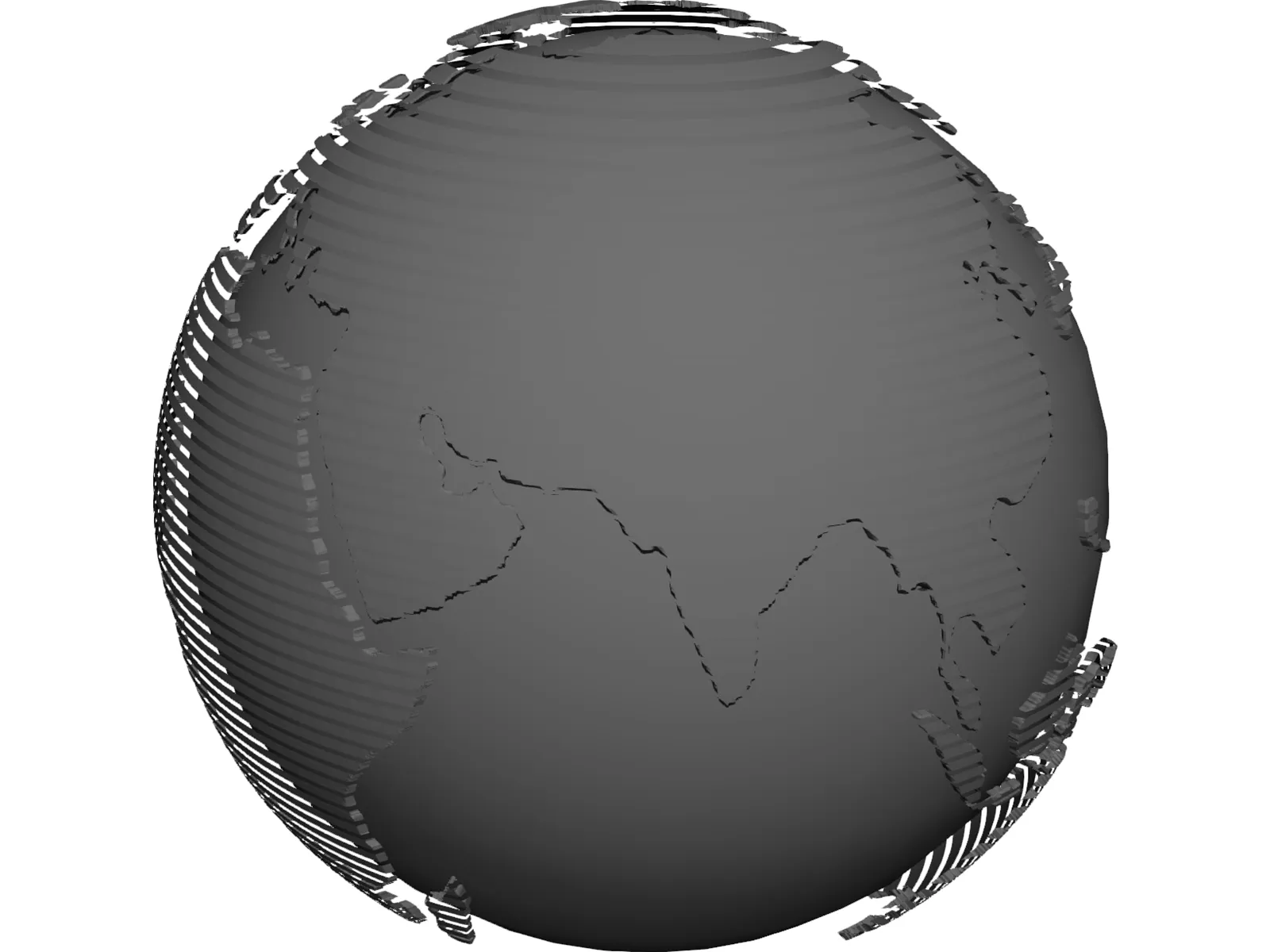 Globe 3D Model main preview