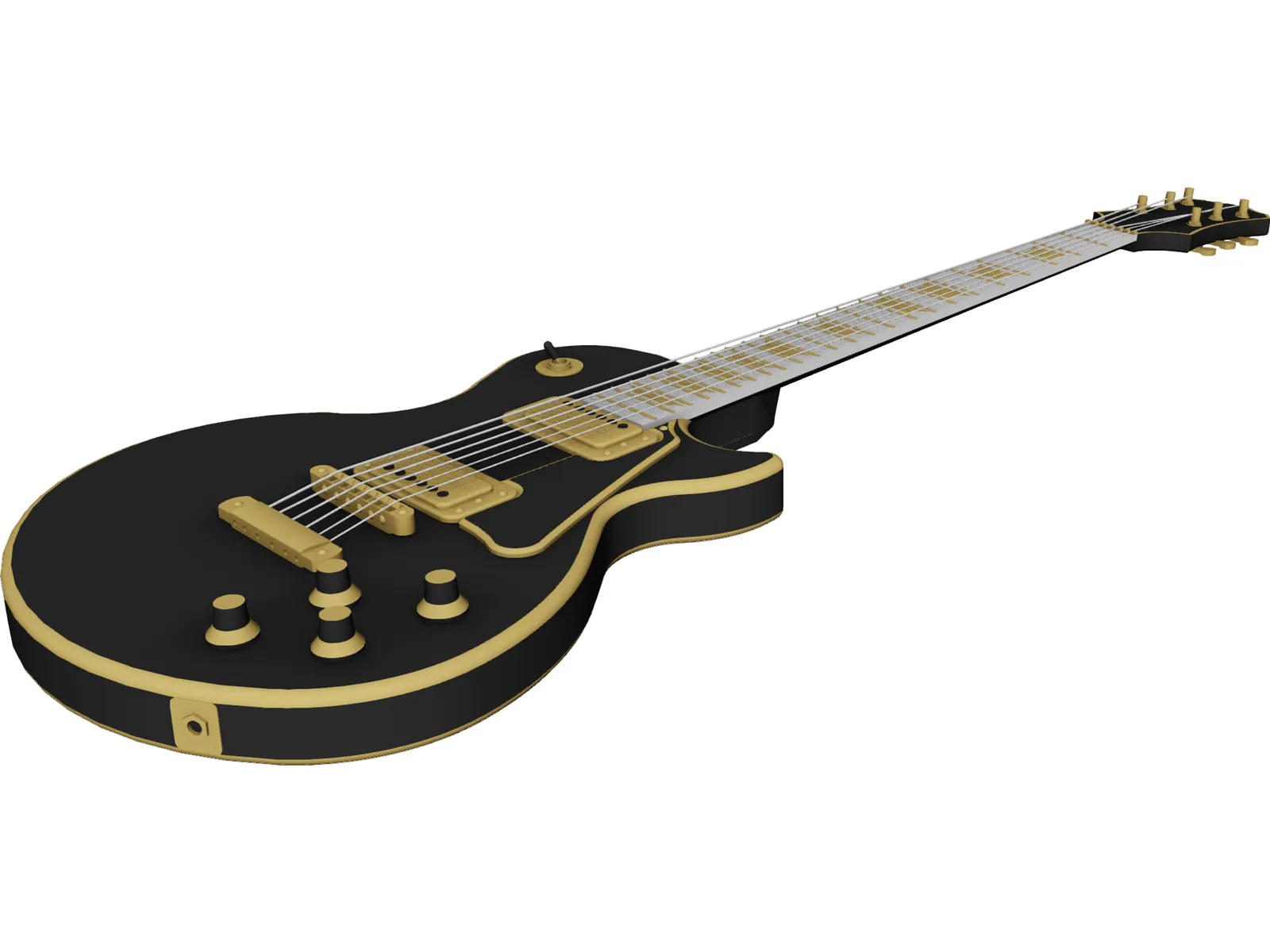 Electric Guitar 3D Model main preview