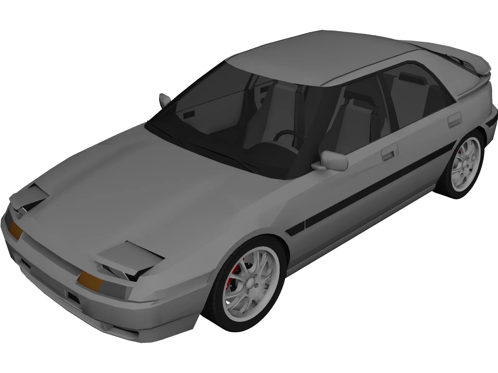 Mazda 323F 3D Model main preview